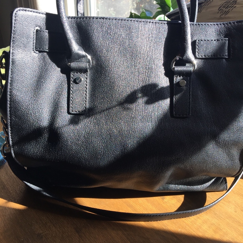 NWOT Black leather Michael Kors purse